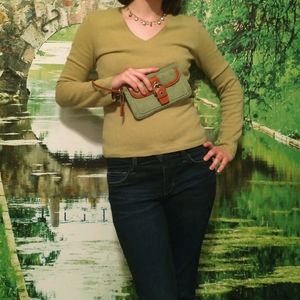 Ann Taylor Light Green Cashmere Sweater